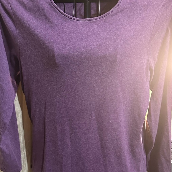 Women's Purple Long Sleeve Top - Picture 2 of 6